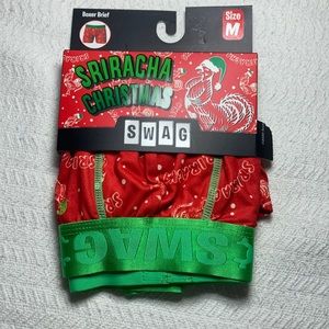 Medium Christmas Sriracha Boxer Briefs Men’s NEW